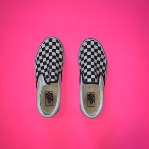 Slightly used CHECKERED VANS